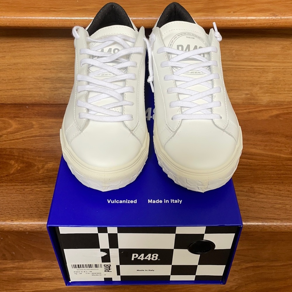 P448 CSL white sneakers, size 39
